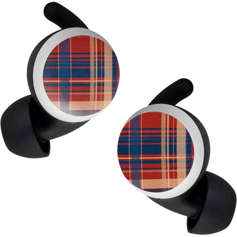 Red and Blue Plaid Google Pixel Buds Skin